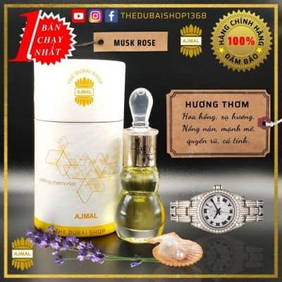 Tinh Dầu Nước Hoa Dubai Ajmal Musk Rose 12Ml Chính Hãng 14 Tinh dau nuoc hoa dubai ajmal musk rose 12ml cao cap chinh hang cho nu 1 13