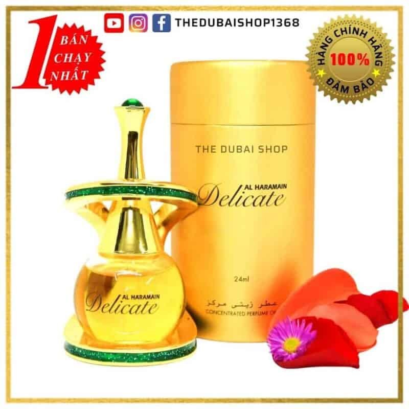 Mùi hương tinh dầu nước hoa dubai delidate al haramain 24ml chính hãng cho nữ