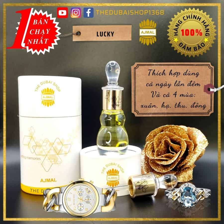 Tinh Dầu Ajmal Lucky 12Ml 18 Tinh dầu nước hoa dubai ajmal lucky 12ml unisex cao cấp chính hãng cho nam và nữ